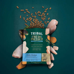 Tribal Fresh Pressed Complete Fresh Chicken Senior/Light Dry Dog Food - 2.5kg - Shopivet.com