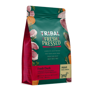 Tribal Fresh Pressed Complete Fresh Duck Adult Small Breed Dry Dog Food 1.5kg - 1.5kg - Shopivet.com