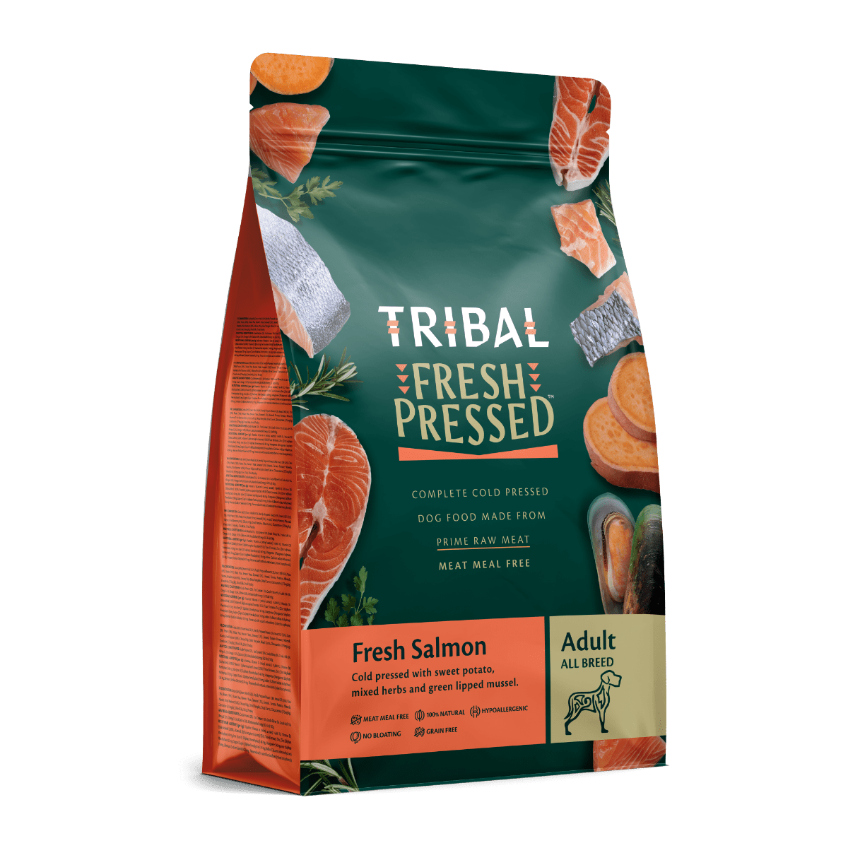 Tribal Fresh Pressed Complete Fresh Salmon Adult Dry Dog Food - 2.5kg - Shopivet.com