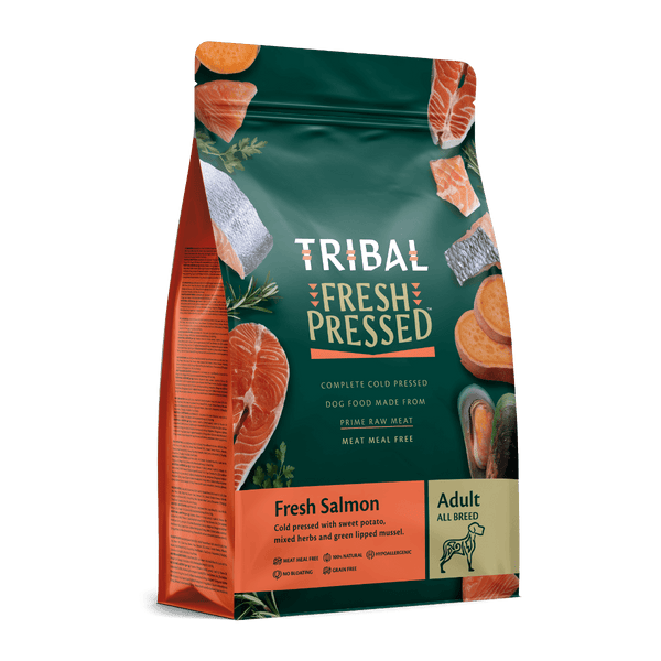 Tribal Fresh Pressed Complete Fresh Salmon Adult Dry Dog Food - 2.5kg - Shopivet.com