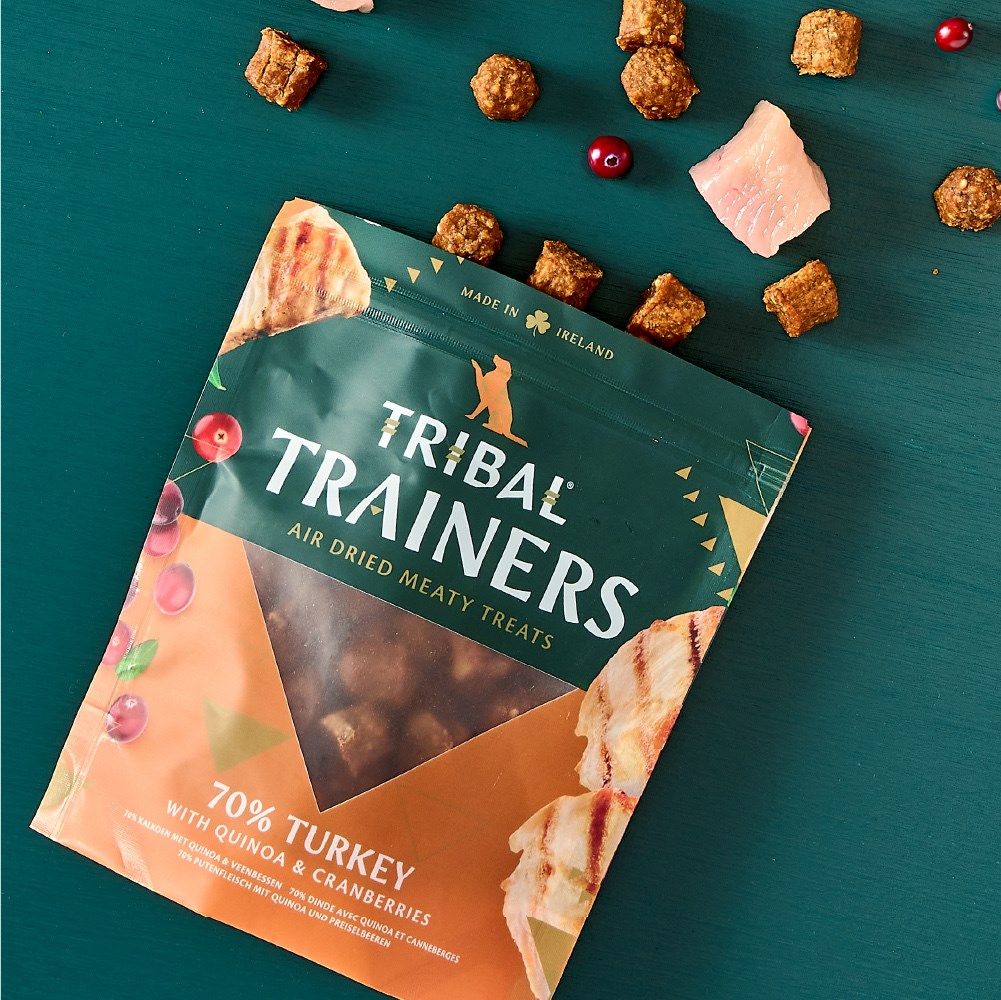 Tribal Trainers Turkey Quinoa & Cranberry Dog Treats 80g - 80g - Shopivet.com