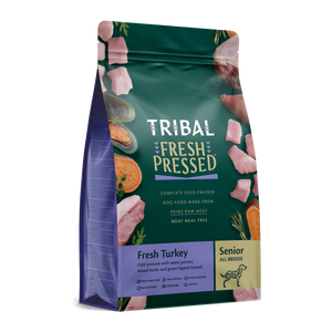 Tribal Fresh Pressed Senior Light Fresh Turkey All Breeds Dry Dog Food - 12KG