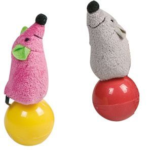 Flamingo Tumbling Mouse Cat Toy  - OS