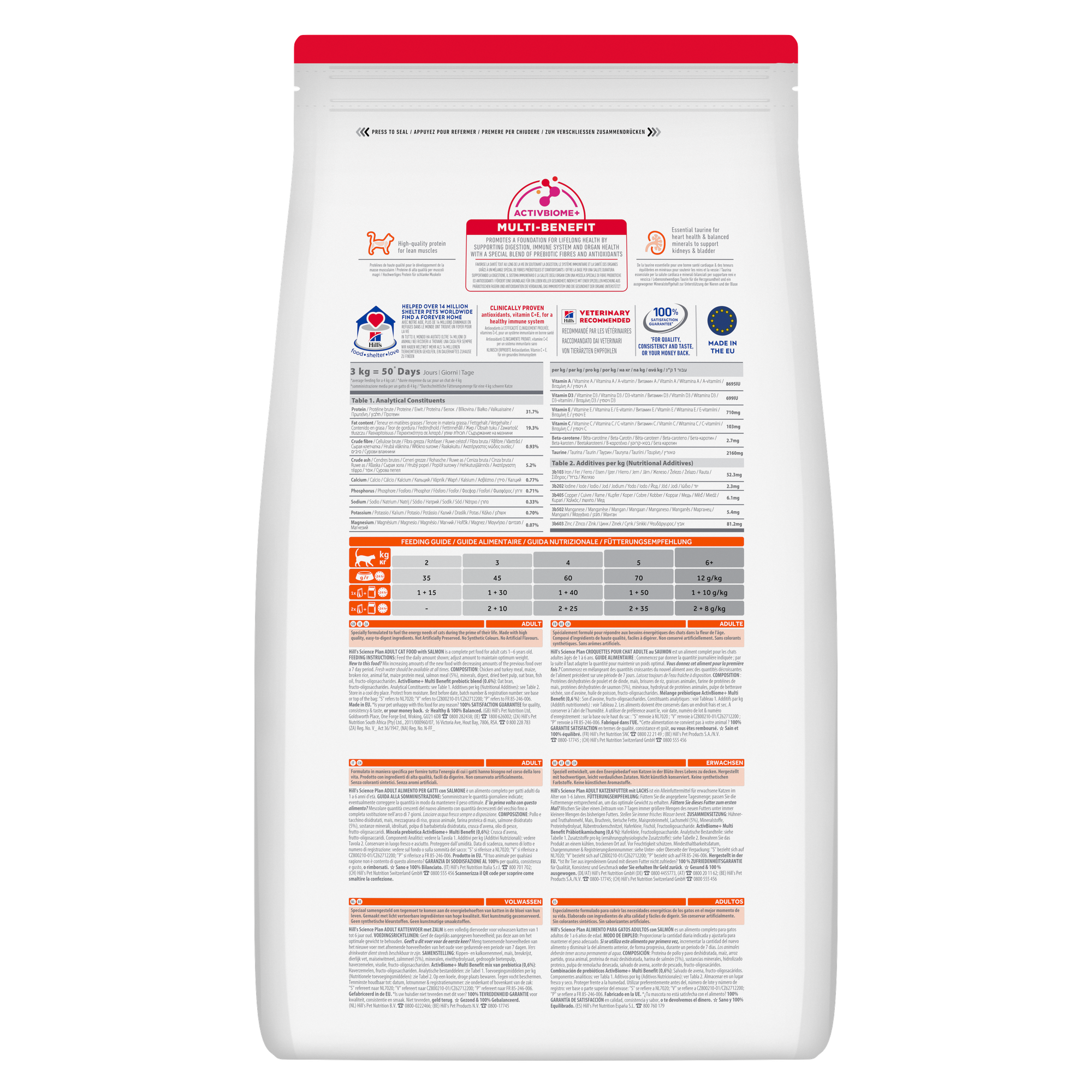 Hill’s Science Plan Adult Cat Food With Salmon (3kg)