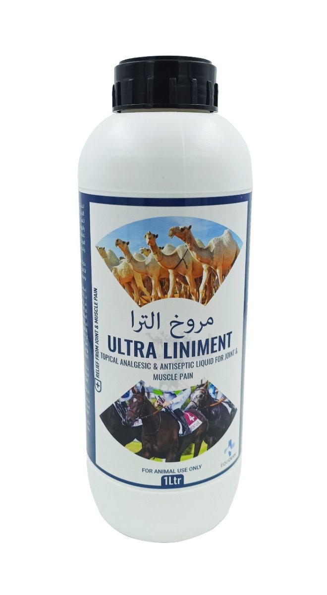 ULTRA LINIMENT 1L Treatment of joint and muscle pain for camels and horses - Shopivet.com