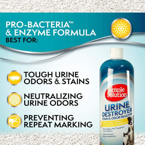 Urine Destroyer Stain And Odor Remover, 32 OZ - Shopivet.com