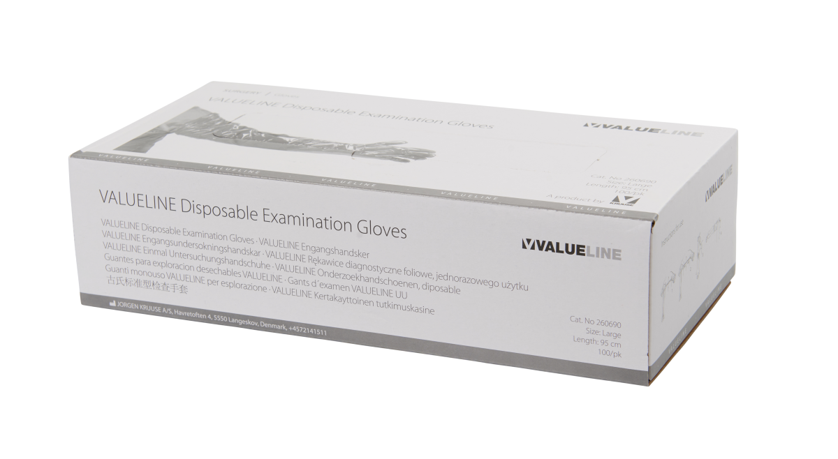 Valueline Examination Glove, 95 cm, 100/pk