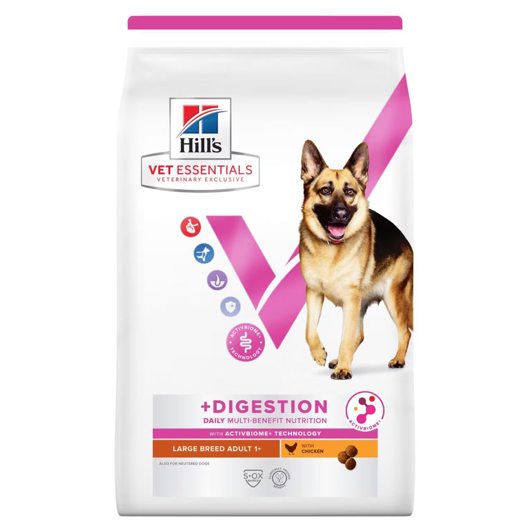 Hill’s Vet Essentials Multi-Benefit + Digestion Adult Large Breed Dog Food with Chicken (14KG)