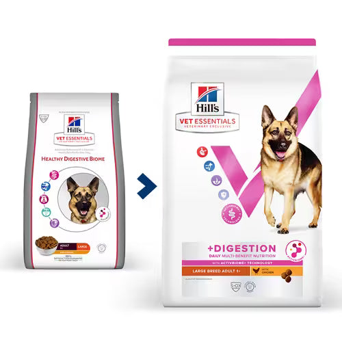 Hill’s Vet Essentials Multi-Benefit + Digestion Adult Large Breed Dog Food with Chicken (14KG)