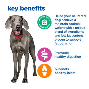 Hill’s Vet Essentials Multi-Benefit + Weight Adult Large Dry Dog Food With Chicken (14kg)