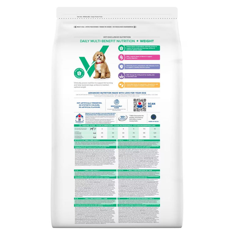 Hill’s Vet Essentials  Multi- Benefit + Weight Small and Mini Adult Dog Food Chicken (6KG)