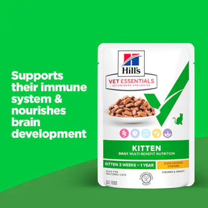 Hill’s Vet Essentials Multi-Benefit Kitten food with Chicken (12x85g)