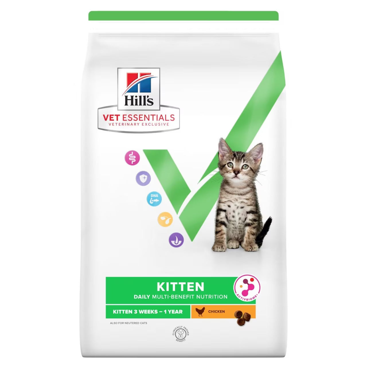 Hill’s Vet Essentials Multi-Benefit Kitten Dry Food with Chicken (400G)