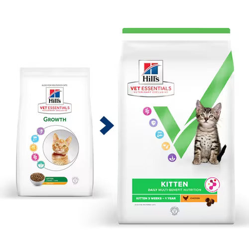 Hill’s Vet Essentials Multi-Benefit Kitten Dry Food with Chicken (400G)