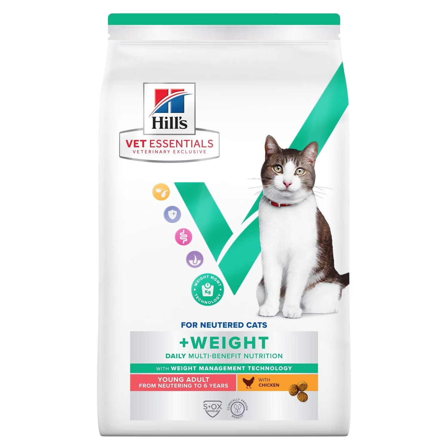 Hill’s Vet Essentials  Multi- Benefit+ Weight  Young Adult Cat food (3KG) (EXP: 7.25)