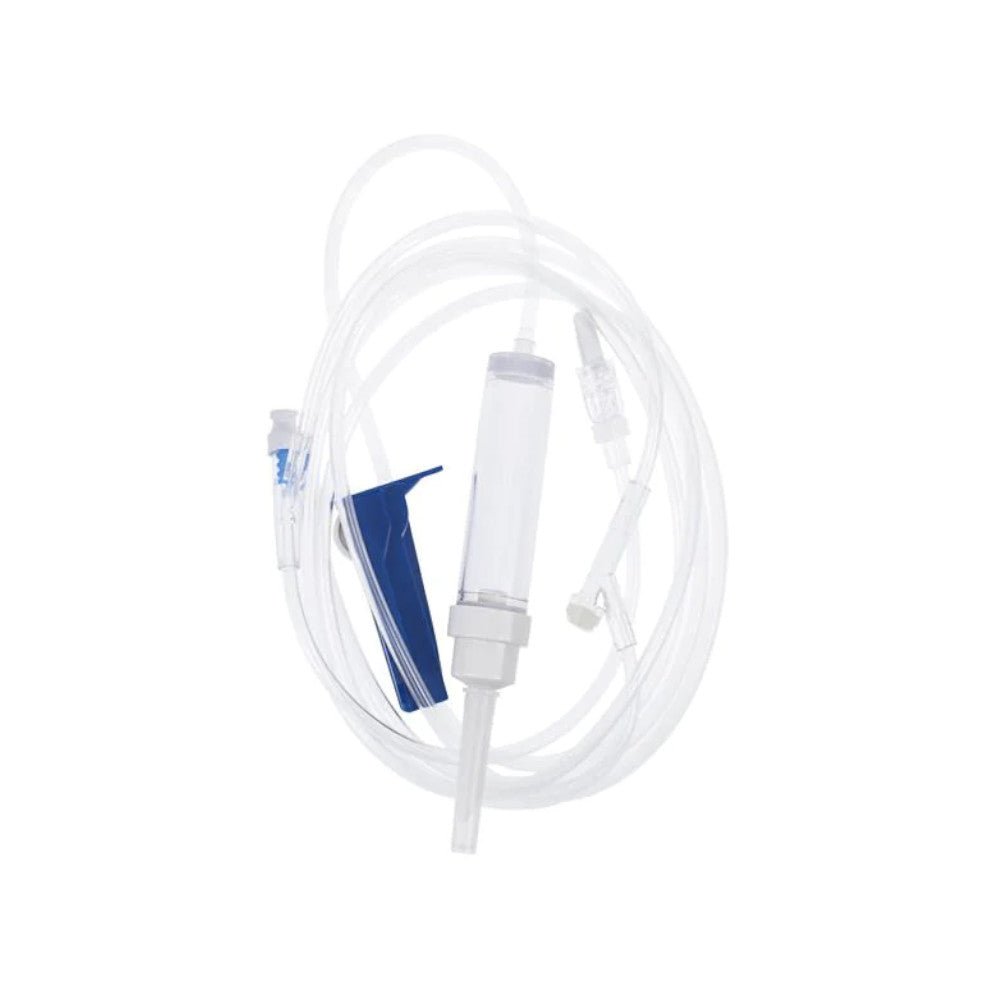 Vented I.V. Infusion Set with y - site, no filter, 20 Dp/mL 30/bx - Shopivet.com