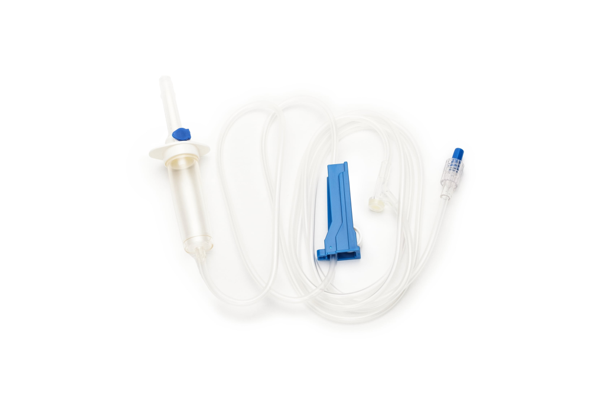 Vented I.V. Infusion Set with y-site, no filter, 20 Dp/mL, 200cm tubin