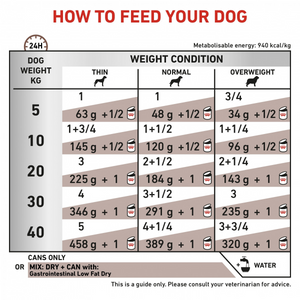 Vet Health Nutrition Canine GastroIntestinal Low Fat (Wet Food - Cans) 12 x 420 g