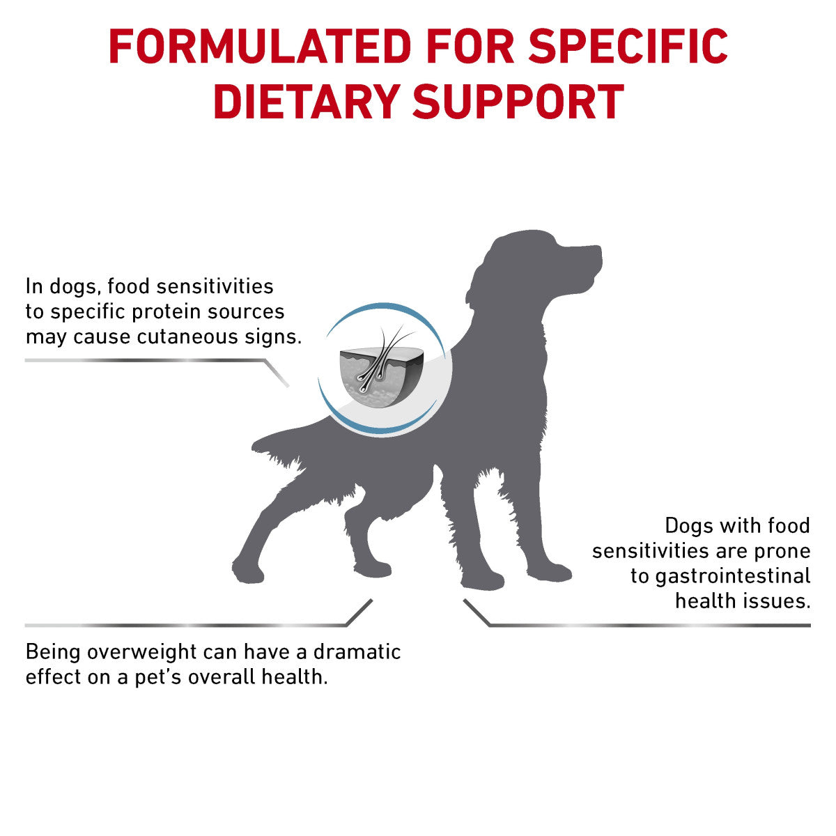 Vet Health Nutrition Canine Hypoallergenic Moderate Calorie 1.5 kg