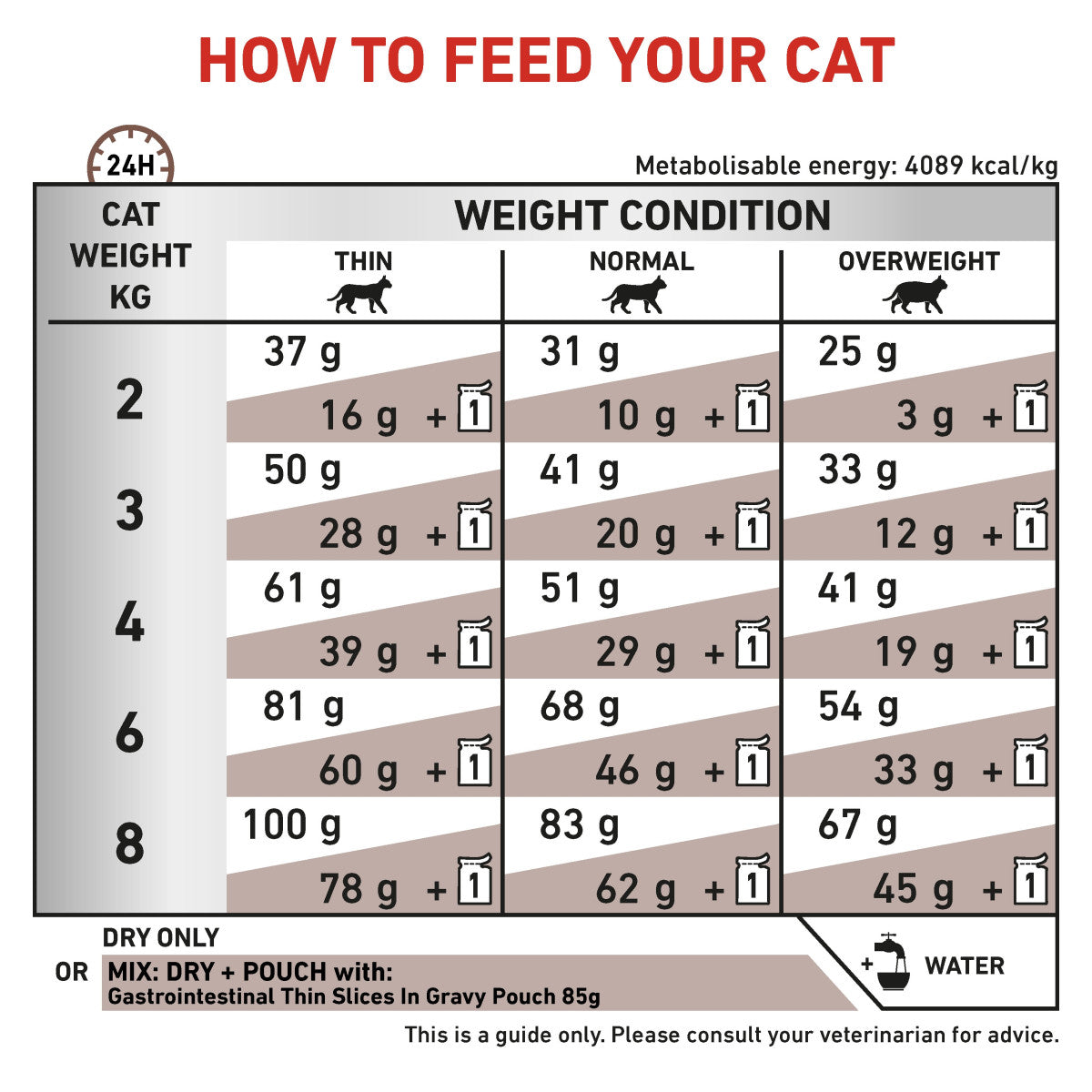 Vet Health Nutrition Feline GastroIntestinal 2 kg