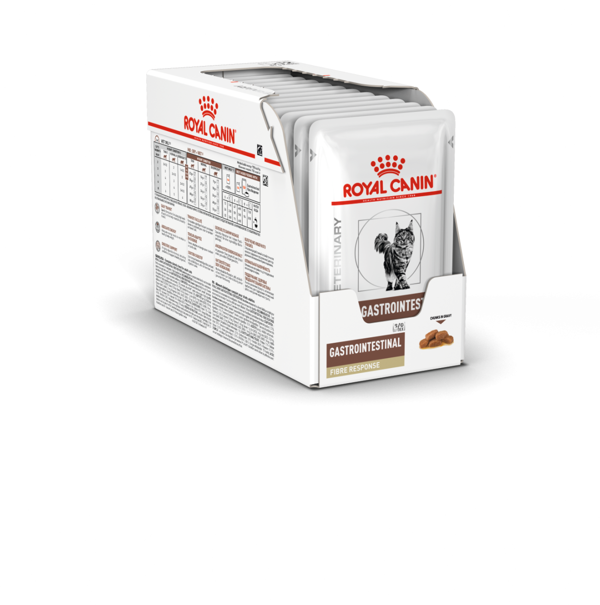 Vet Health Nutrition Feline Gastrointestinal Fibre Response Gravy (Wet Food - Pouches) 12 x 85 g