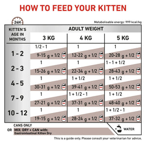 Vet Health Nutrition Feline Gastrointestinal Kitten (Wet Food - Cans) 12 x 195 g
