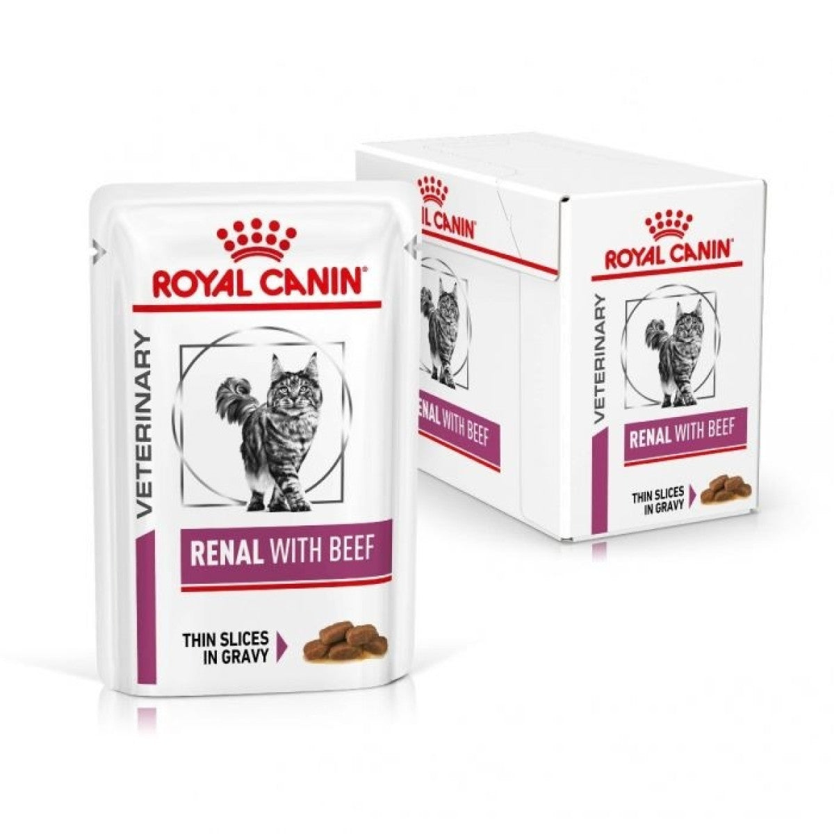 Vet Health Nutrition Feline Renal Beef (Wet Food - Pouches) 12 x 85 g