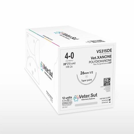 VET-XANONE 4-0, 1/2 26MM TAPER POINT - veterinary suture