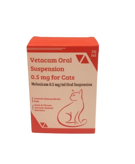 Vetacam Meloxicam Oral Suspension 0.5 mg for Cats 30ml - Shopivet.com