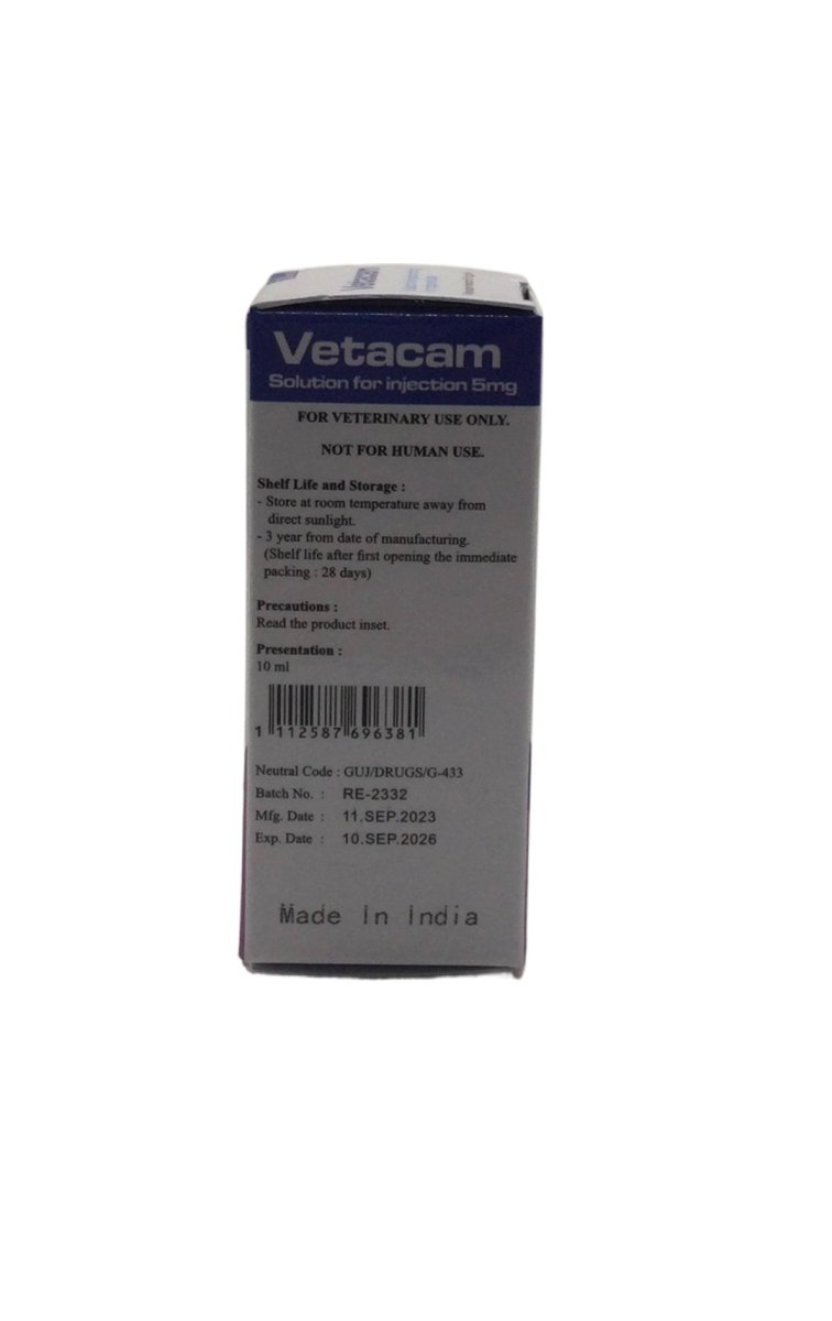 Vetacam Oral Suspension Meloxicam 5mg/ml 10ml - Shopivet.com