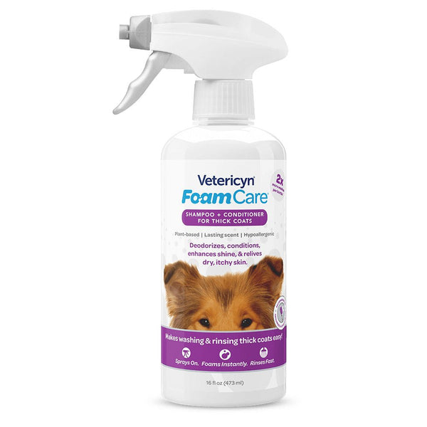 Vetericyn FoamCare® Pet Shampoo – Thick Coats - Shopivet.com