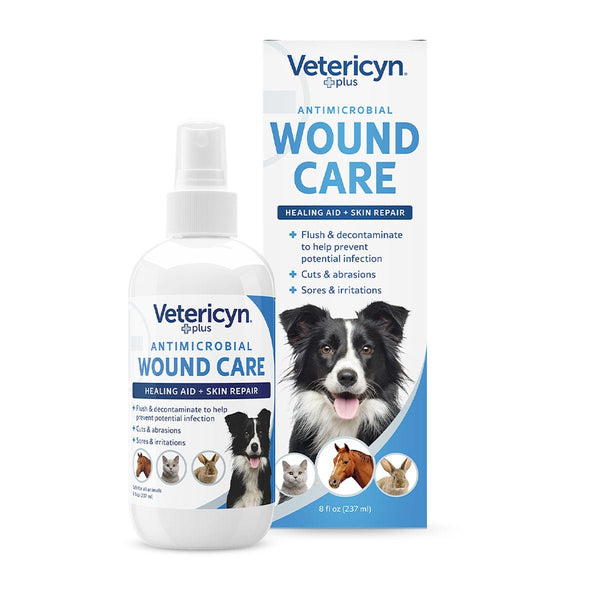 Vetericyn Plus® Antimicrobial All Animal Wound and Skin Care – 8oz - Shopivet.com