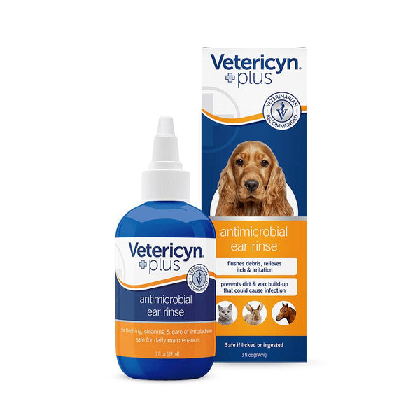 Vetericyn Plus® Antimicrobial Ear Rinse – 3oz - Shopivet.com