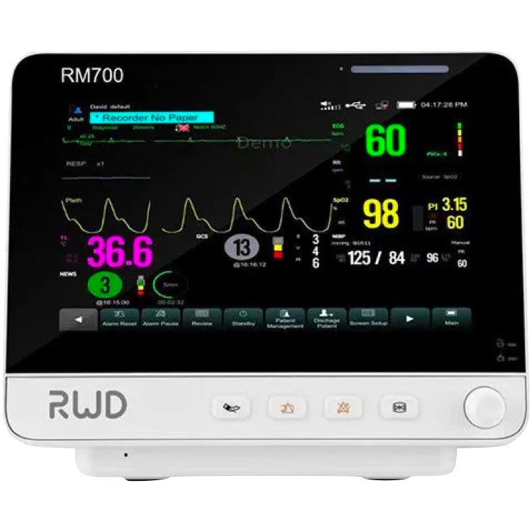 Veterinary Monitor w/EtCO2 (Sidestream), SpO2, ECG, Resp, HR, NIBP & Temp - Shopivet.com
