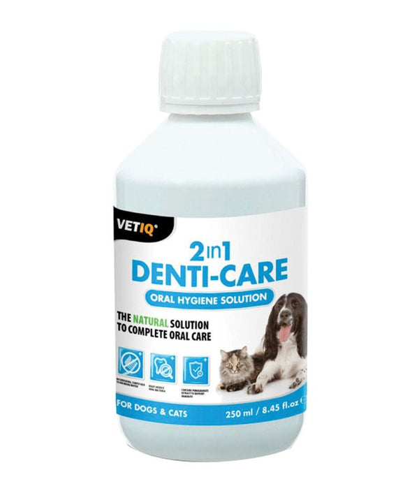 VetiQ 2in1 Denti - Care Oral Hygiene Solution 250ml - 250ML - Shopivet.com