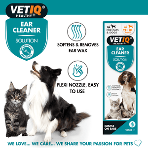 VetiQ Dog & Cat Ear Cleaner 100ml - 100ML - Shopivet.com