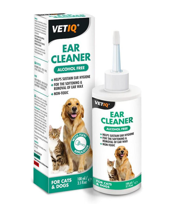VetiQ Dog & Cat Ear Cleaner 100ml - 100ML - Shopivet.com