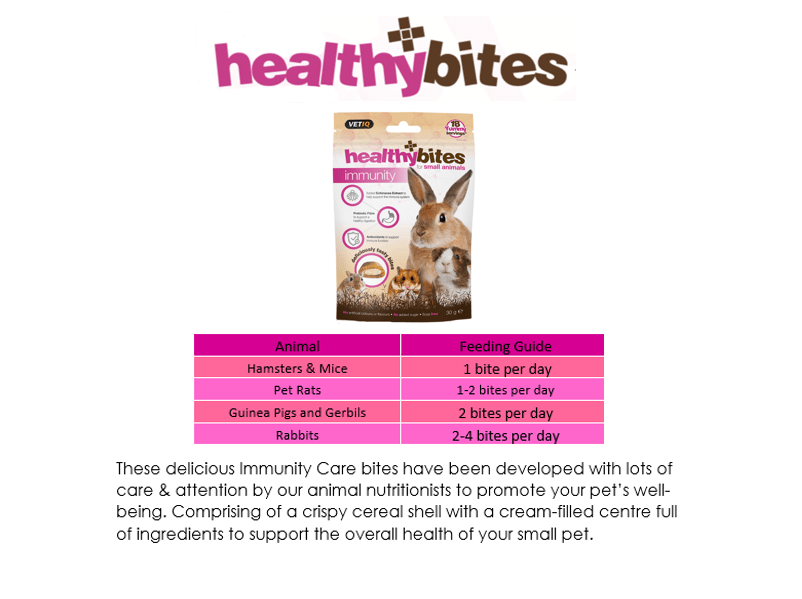 VetIQ Healthy Bites Immunity Care Small Animal Treats 30g - 30g - Shopivet.com