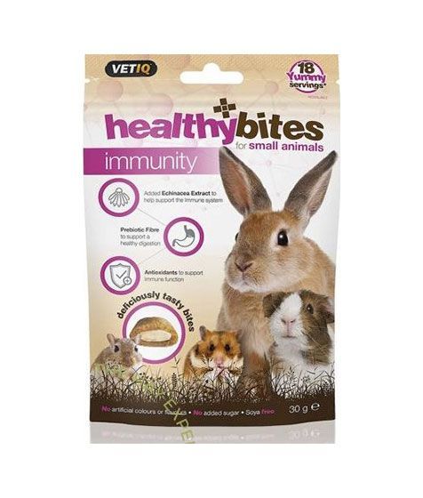 VetIQ Healthy Bites Immunity Care Small Animal Treats 30g - 30g - Shopivet.com