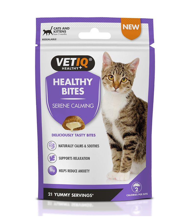 VetIQ Healthy Bites Serene Calming Cat Treats 65g - 65g - Shopivet.com