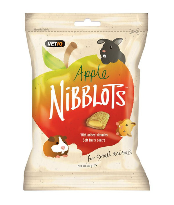 VetiQ Nibblots Apple Small Animal Treats 30g - 30g - Shopivet.com