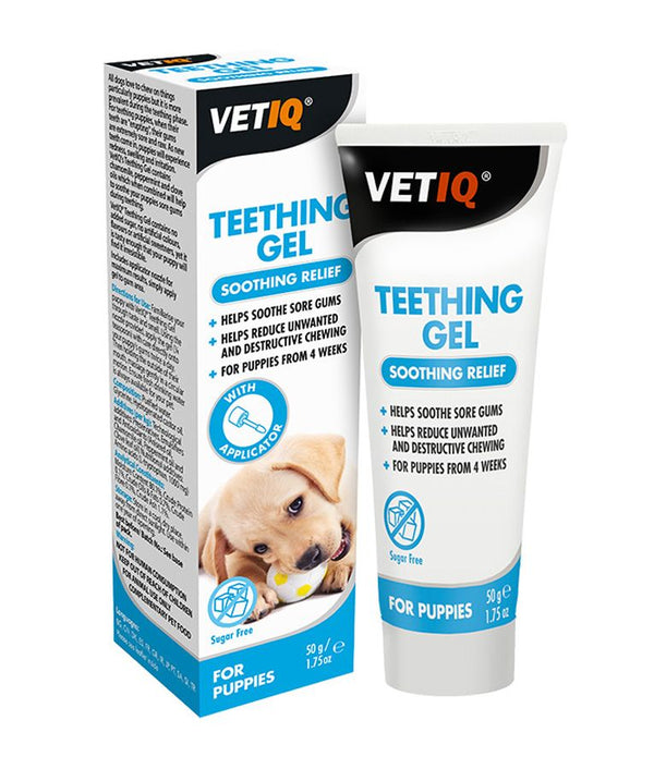 VetiQ Puppies Teething Gel 50g - 50G - Shopivet.com