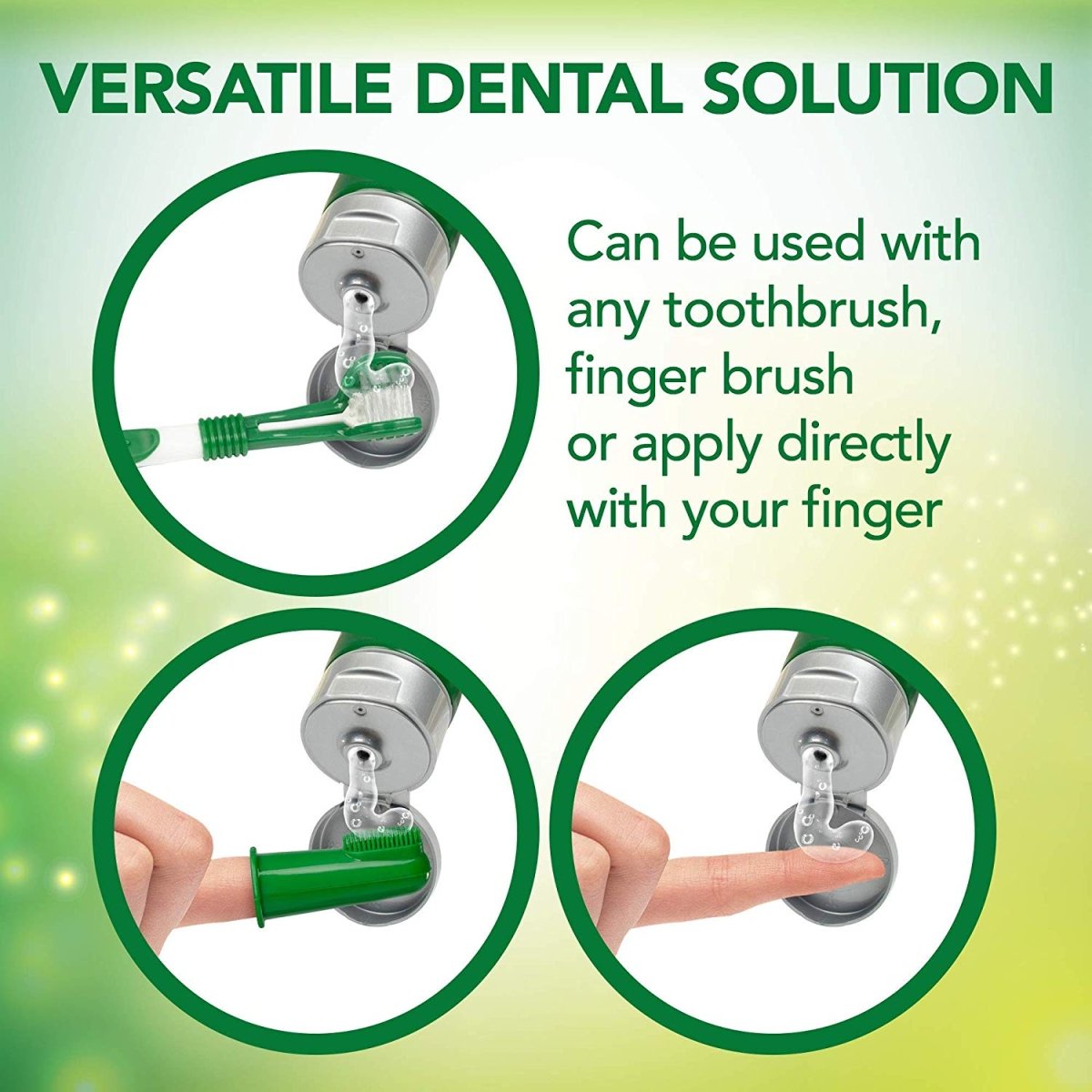 Vets Best Dental Gel 100g with Silicone Finger Brush - Shopivet.com