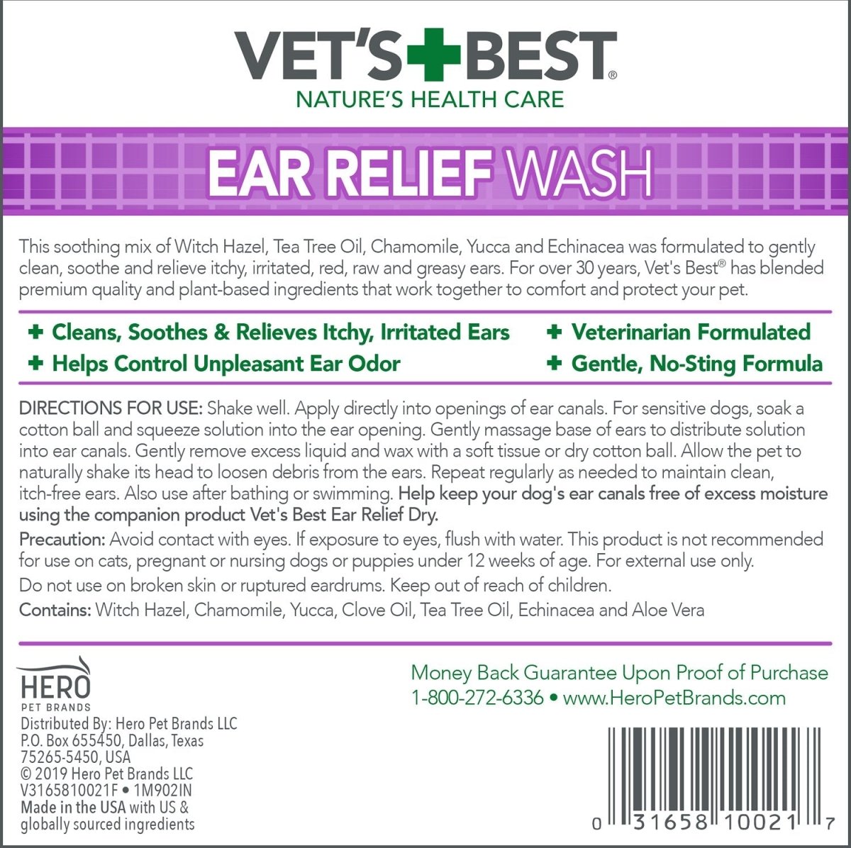 Vet’s Best Ear Relief Wash (4oz) - Shopivet.com
