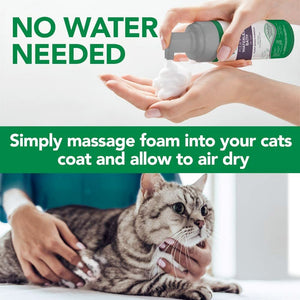 Vet’s Best Flea and Tick Waterless Bath Foam for Cats 5oz - Shopivet.com