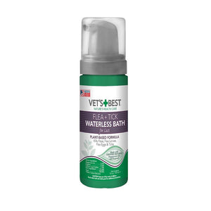 Vet’s Best Flea and Tick Waterless Bath Foam for Cats 5oz - Shopivet.com