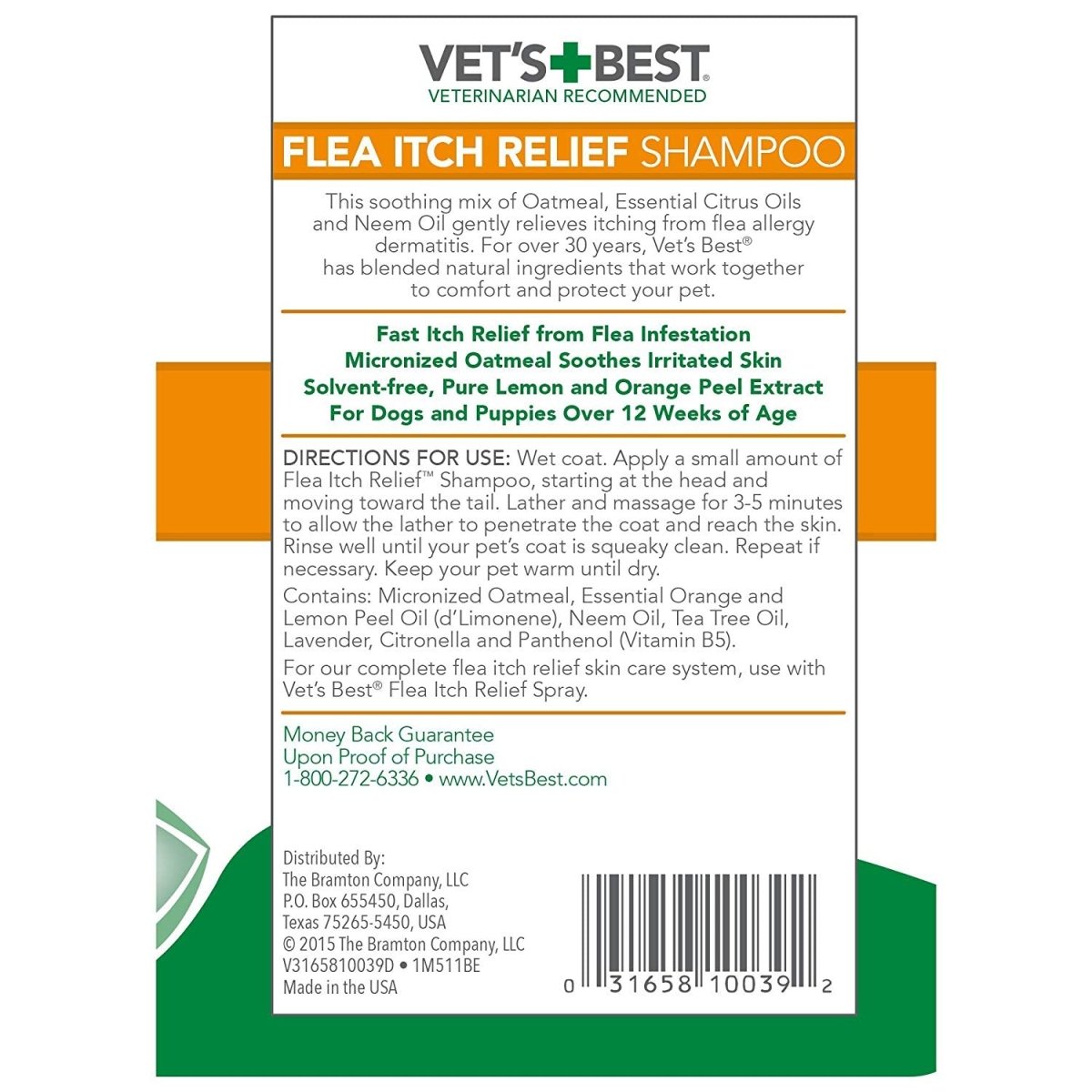 Vet’s Best Flea Itch Relief Shampoo 16 - oz - Shopivet.com