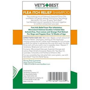 Vet’s Best Flea Itch Relief Shampoo 16 - oz - Shopivet.com