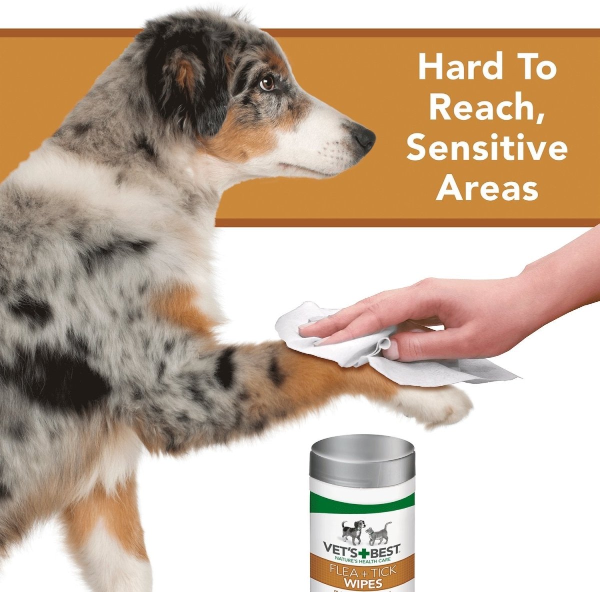 Vet’s Best Flea + Tick Dog & Cat Wipes, 50 count - Shopivet.com