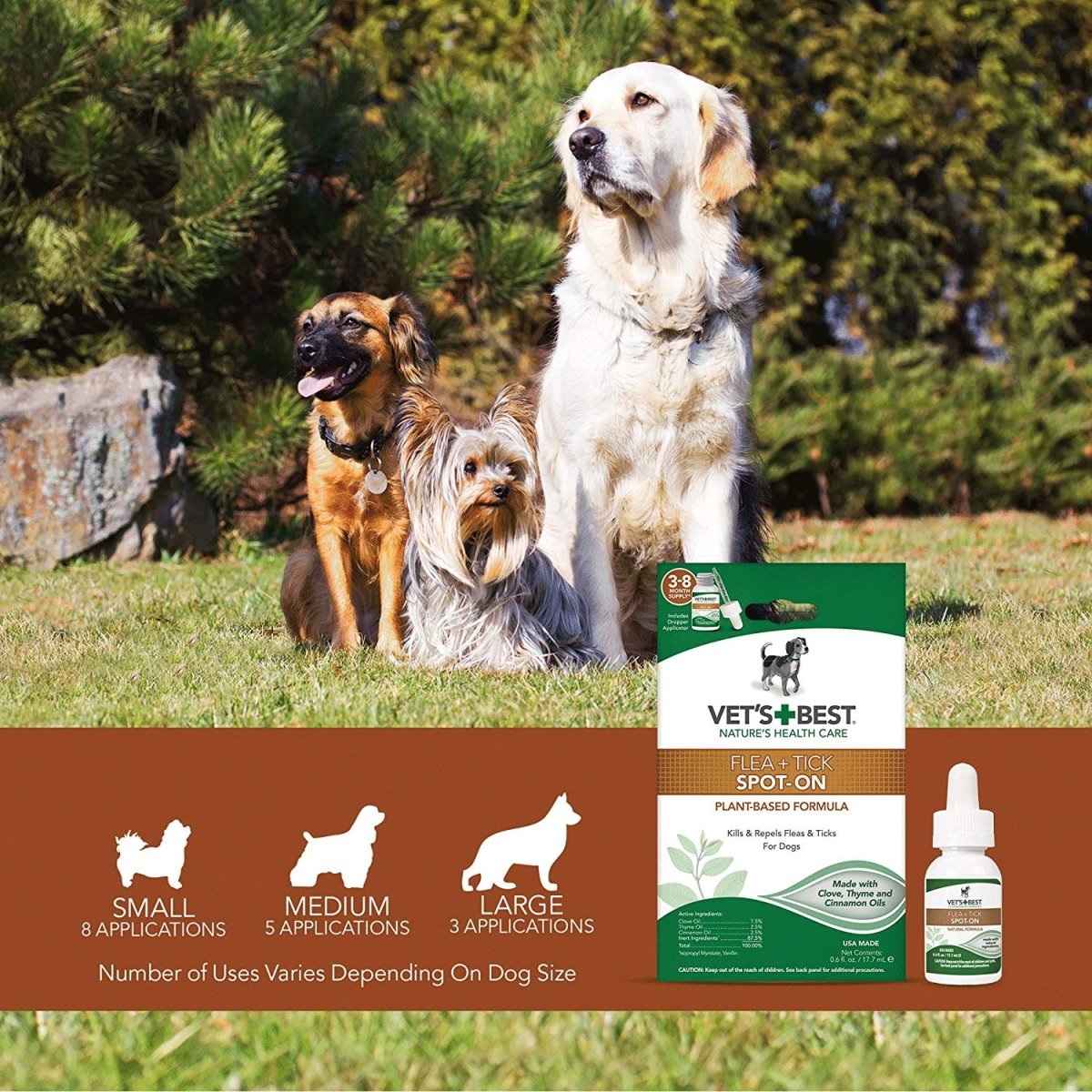 Vet’s Best Flea & Tick Spot On - Shopivet.com